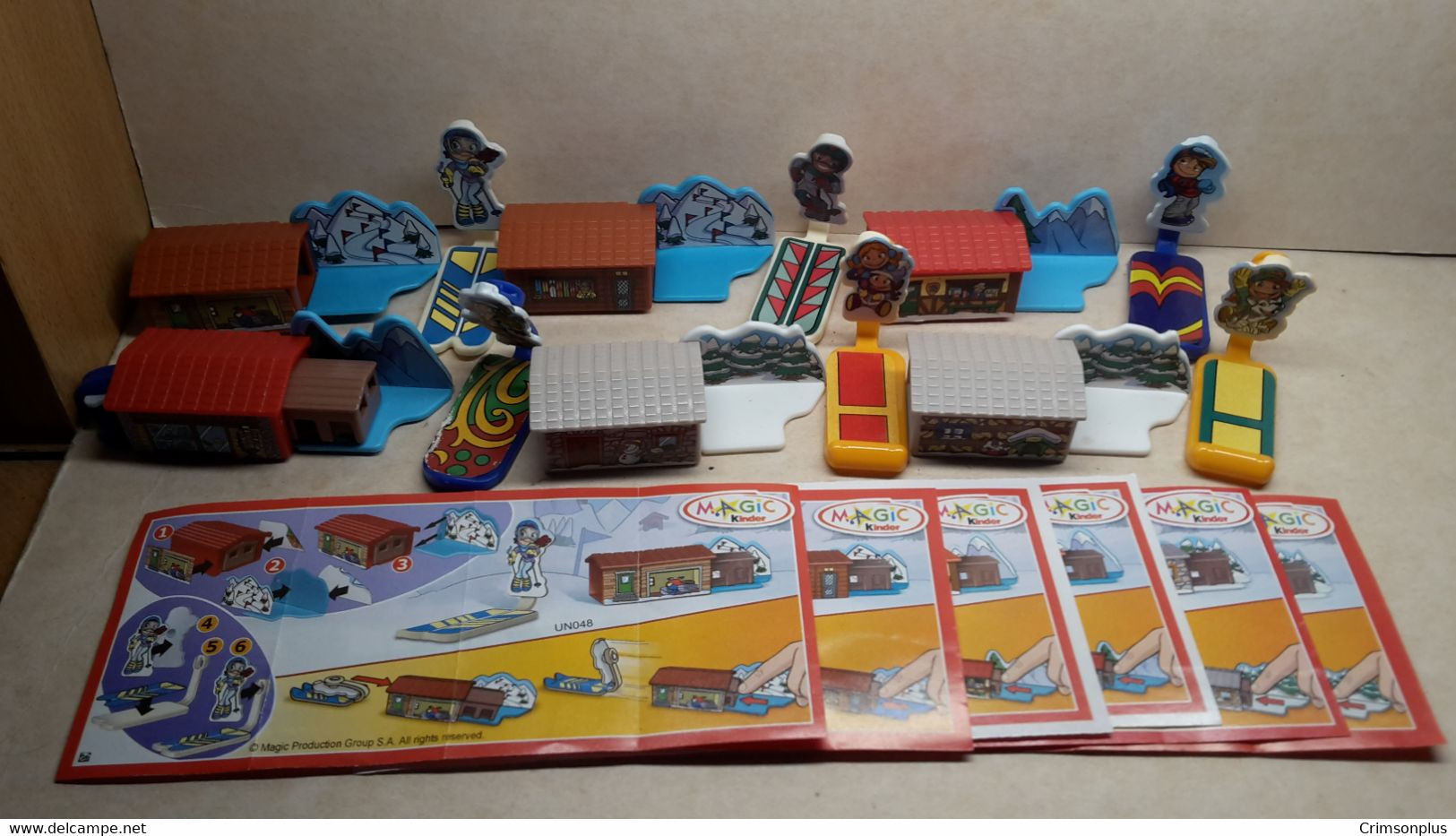 2011 Ferrero - Kinder Surprise -  UN048, UN049, UN050, UN051, UN052 & UN053 - Race - Winter Sport - Compl. Set + 6 BPZ's - Monoblocchi