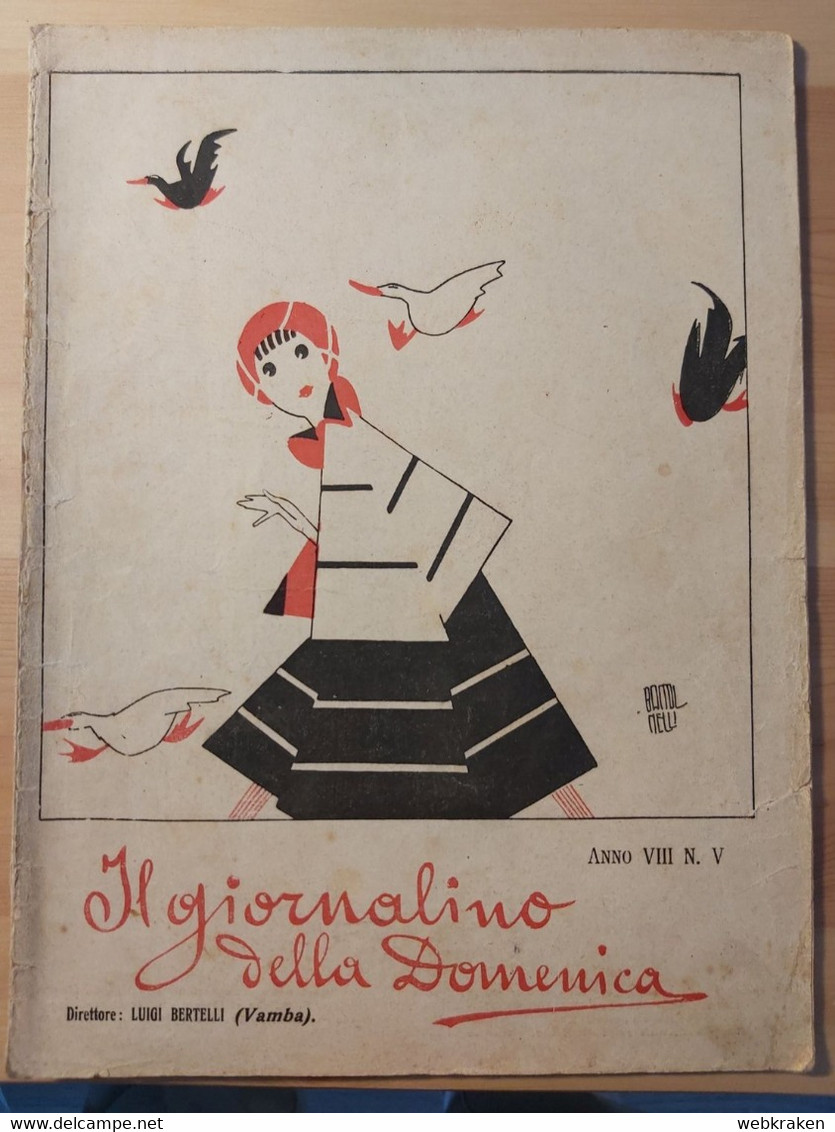 RIVISTA PER RAGAZZI IL GIORNALINO DELLA DOMENICA DI LUIGI BERTELLI VAMBA  ANNO VIII NR. V NR. 5 - Enfants Et Adolescents