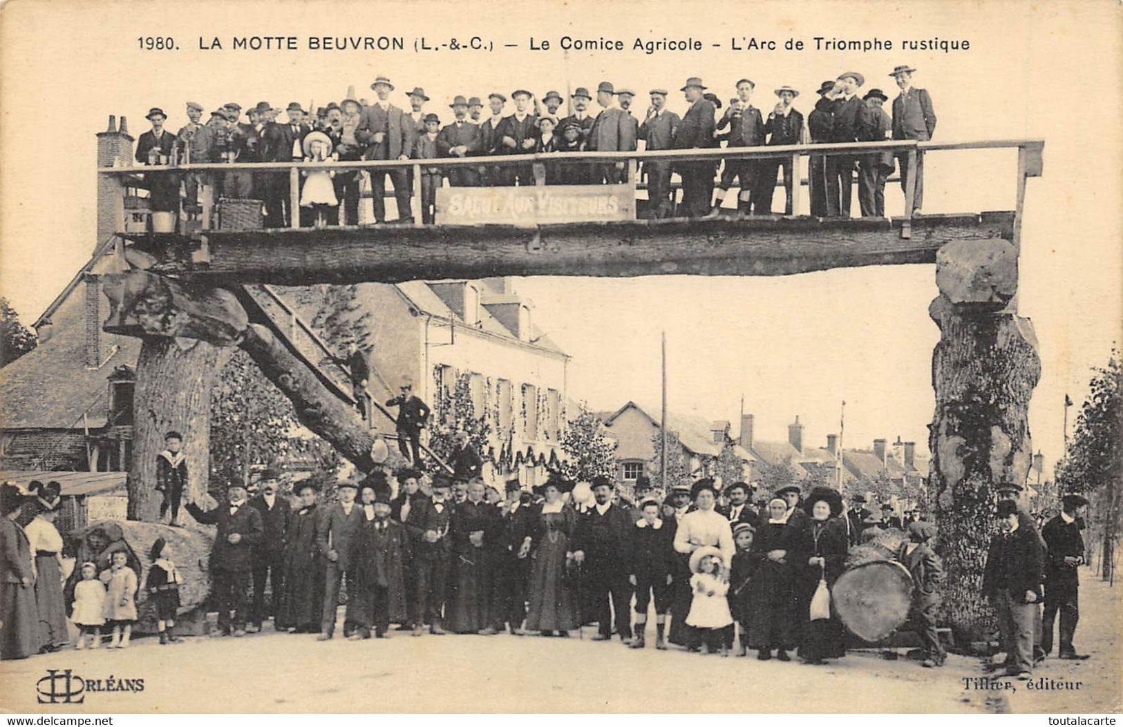 CPA 41 LAMOTTE BEUVRON LA MOTTE BEUVRON LE COMICE AGRICOLE L'ARC DE TRIOMPHE RUSTIQUE - Lamotte Beuvron