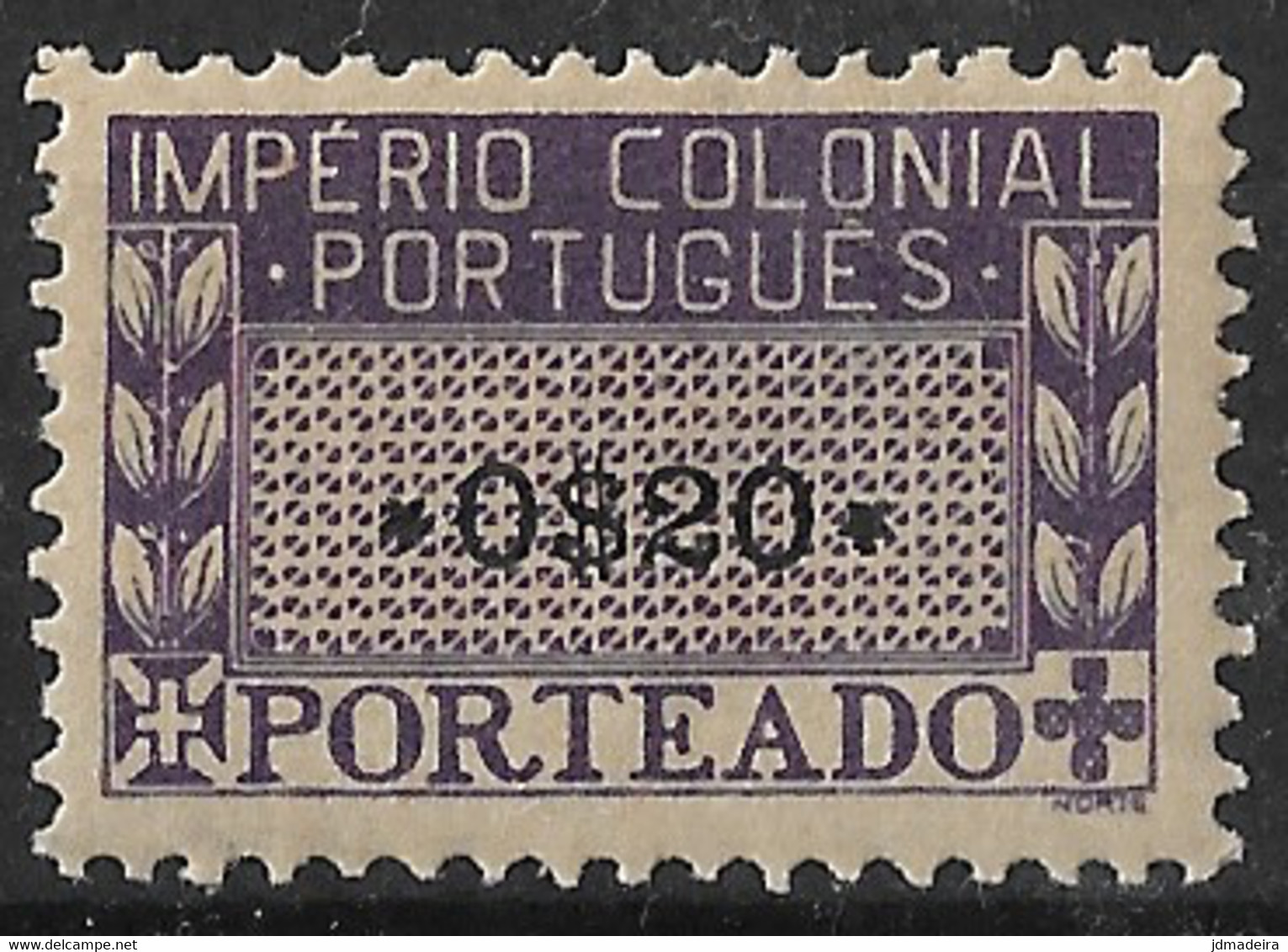 Portuguese Africa – 1945 Postage Dues 0$20 Mint Stamp - Africa Portuguesa