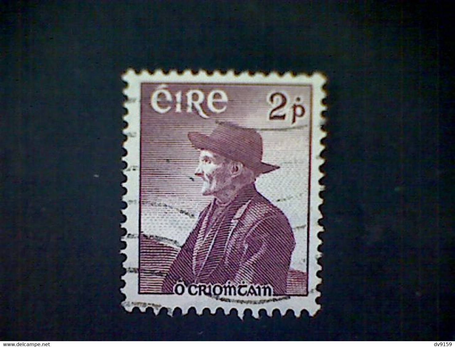 Ireland (Éire), Scott #159, Used(o), 1957, Thomas O'Crohan, 2d, Dull Purple - Oblitérés