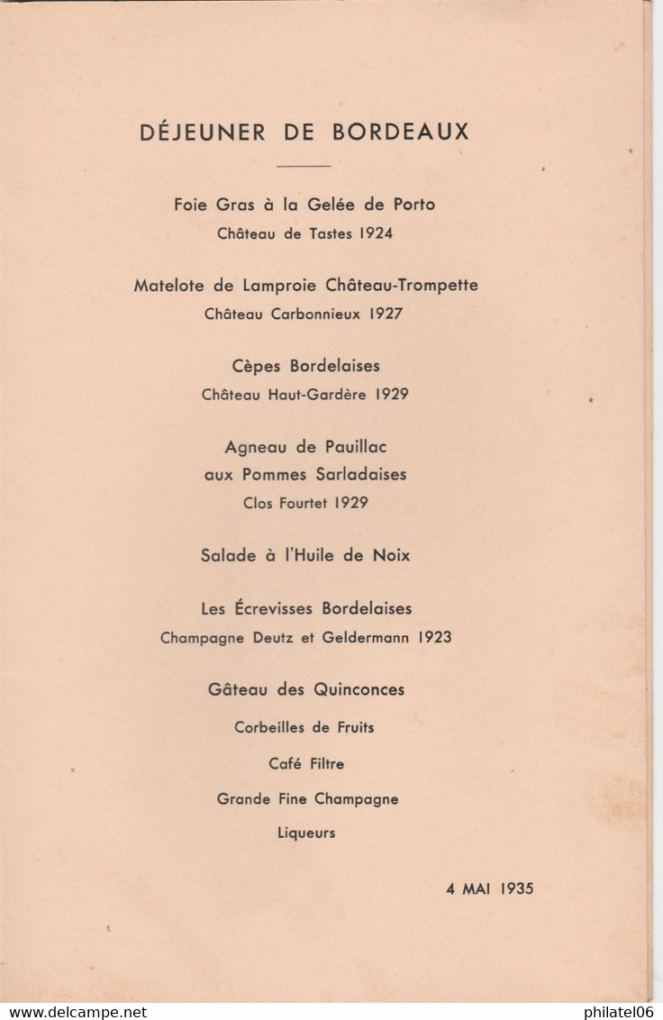 MENU GRAND FORMAT  LE FLORIAN (PARIS) 1935  GASTRONOMIE - Menus