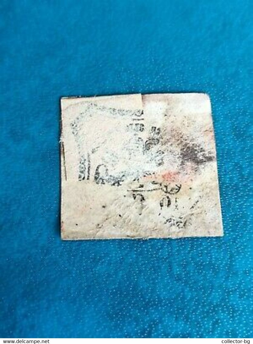 Rare 10 Cent Franco Bollo Postale 1852-1867 Stamp Timbre - Usati