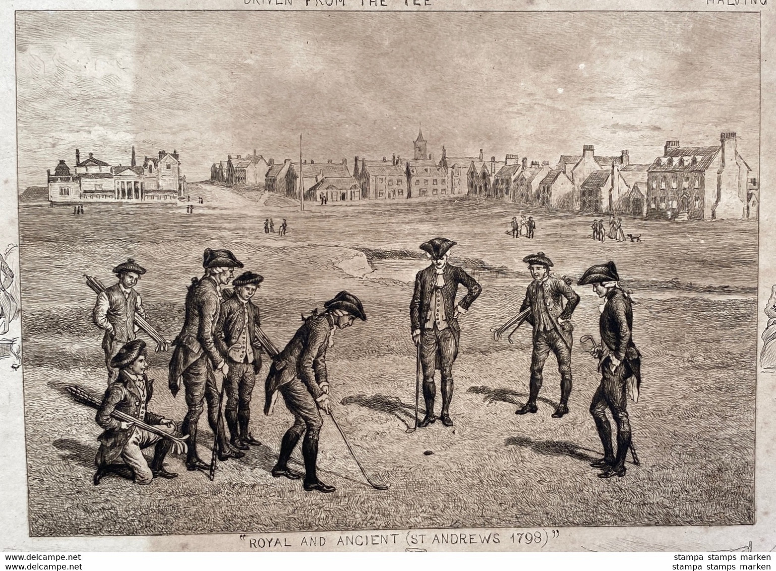Golf   Royal And Ancient (St. Andrews 1798). Frank Paton. [signed In Pencil].  Published By Leggatt Bros - Waterverf