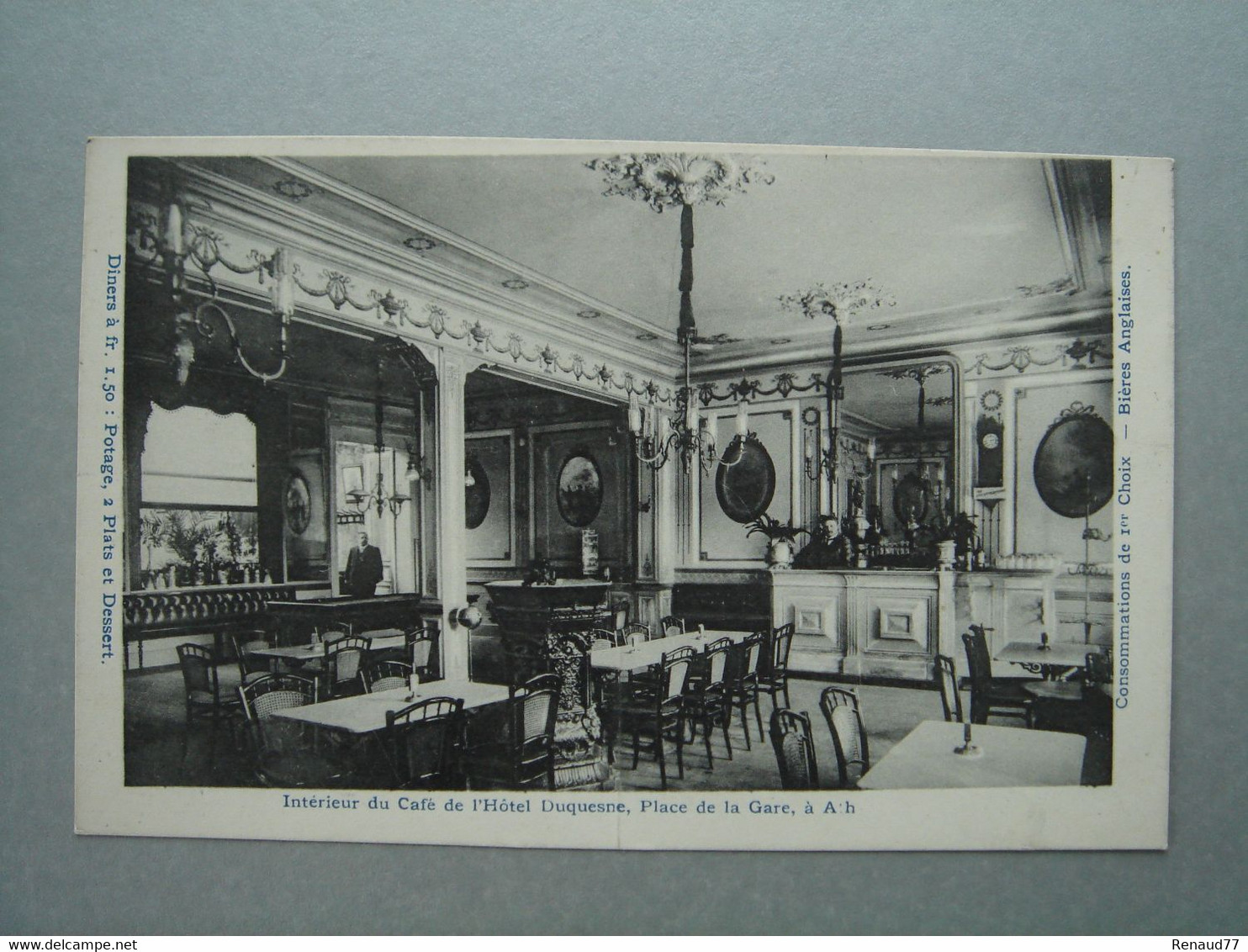 Ath - Intérieur Du Café De L'Hôtel Duquesne, Place De La Gare (En Face De La Gare) - Ath