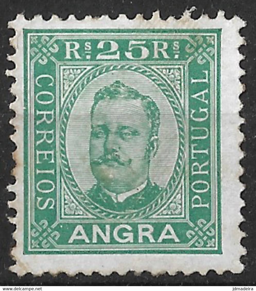 Angra – 1892 King Carlos 25 Réis Mint Stamp - Angra