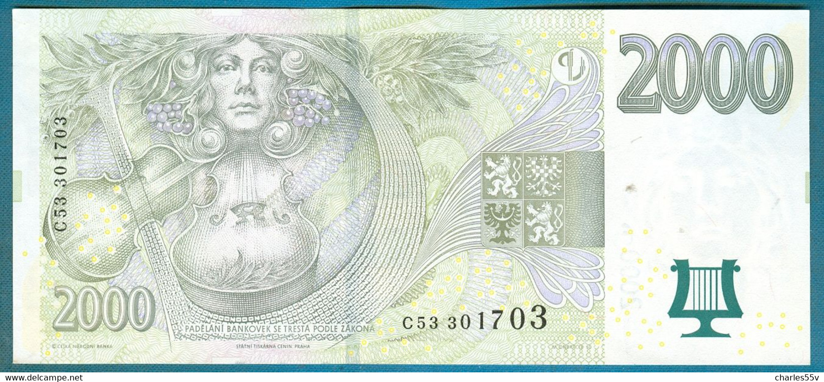 Czech Republic 2000 Korun 2007 - Prefix C - UNC - Tschechien