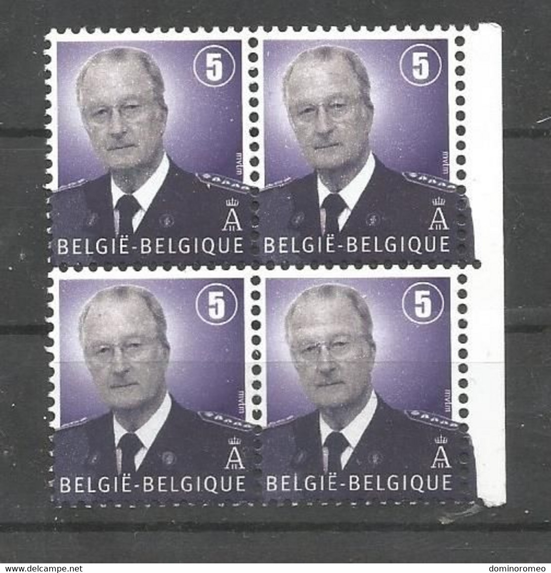 OCB 3698 ** Postfris Zonder Scharnier In Blok Van 4 - 1993-2013 King Albert II (MVTM)