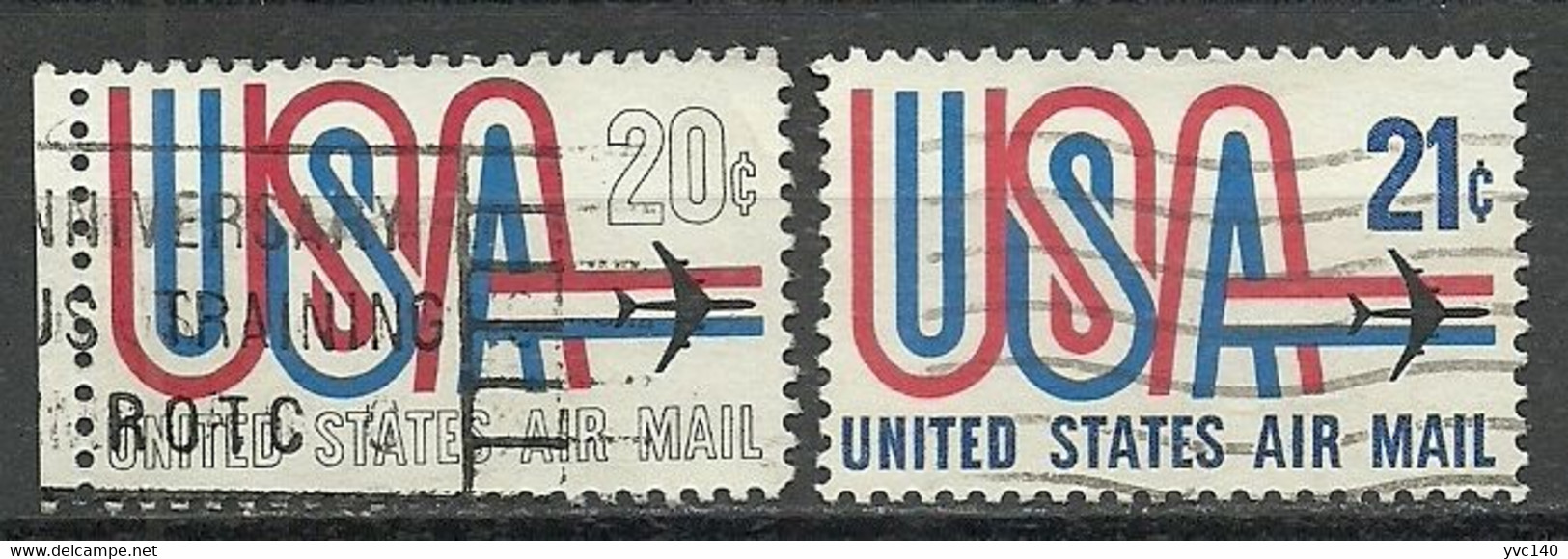 United States; "Air Mail" Stamps - 3a. 1961-… Afgestempeld