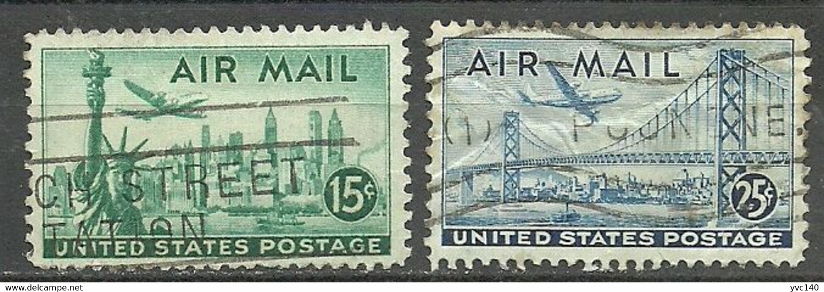 United States; "Air Mail" Stamps - 2a. 1941-1960 Usados