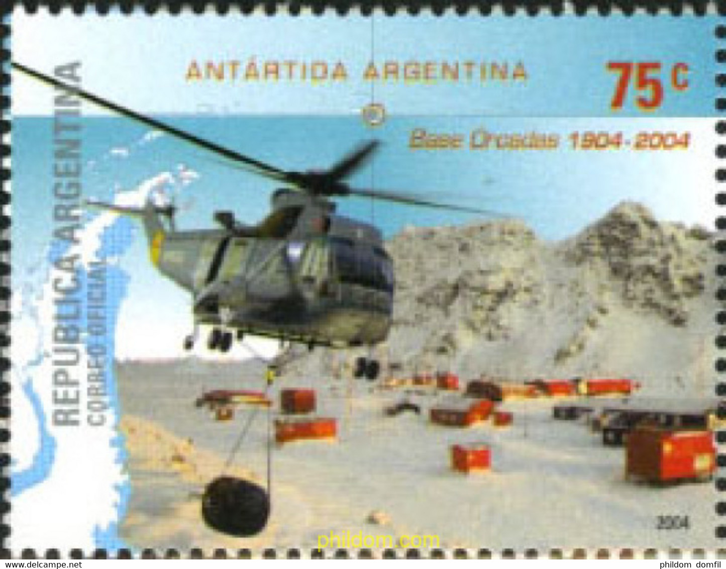 193103 MNH ARGENTINA 2004 100 ANIVERSARIO DE LA ESTACIÓN DE INVESTIGACIÓN METEOROLÓGICA DE LAS ISLAS ORCADAS DEL SUR - Usati