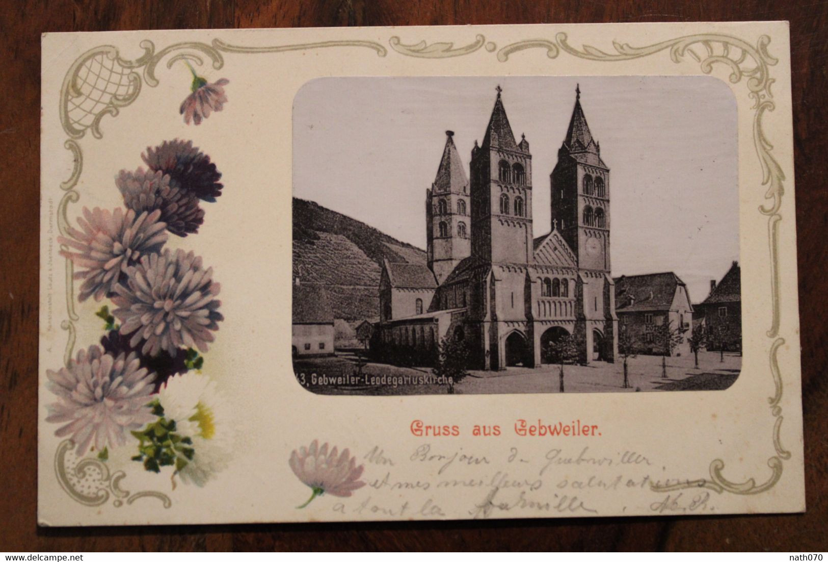 AK 1901 Photo Cpa Gruss Aus Gruß Gebweiler Guebwiller Deutsches Reich Litho Geprägte Karte Carte Gaufrée Elsass - Guebwiller