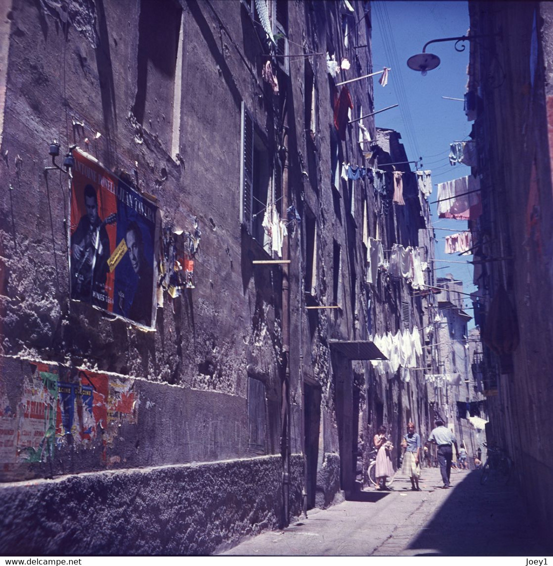 Photo Corse, Rue D'Ajaccio, Vintage Début Années 60 , Format 13/13 - Lieux