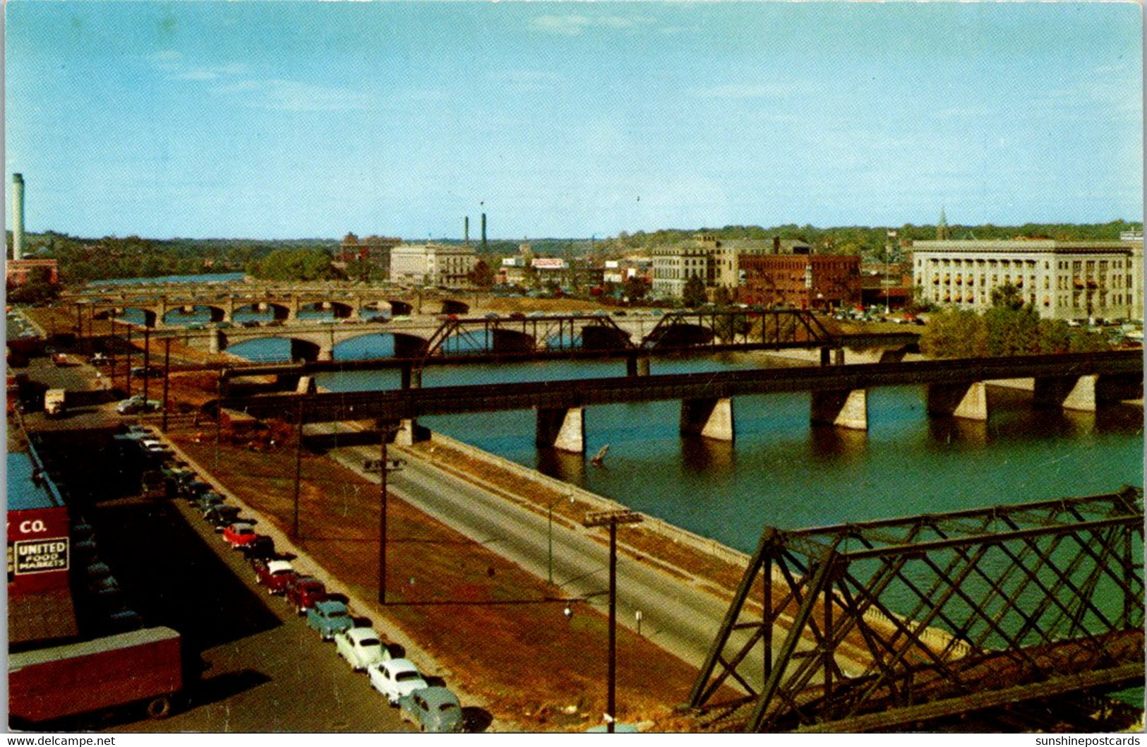 Iowa Des Moines Railroad Bridges Connecting East And West Side - Des Moines