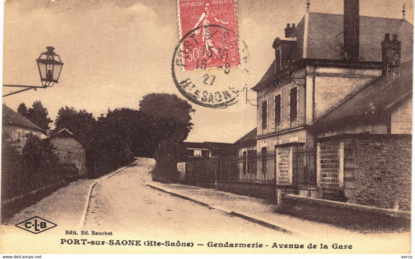 Carte POSTALE  Ancienne De PORT Sur SAONE - Gendarmerie, Avenue De La Gare - Port-sur-Saône