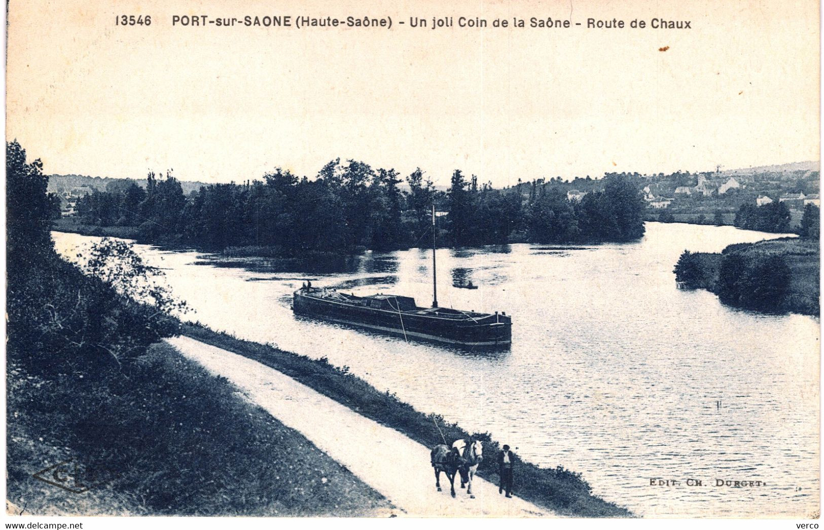 Carte POSTALE  Ancienne De PORT Sur SAONE - Route De Chaux - Port-sur-Saône