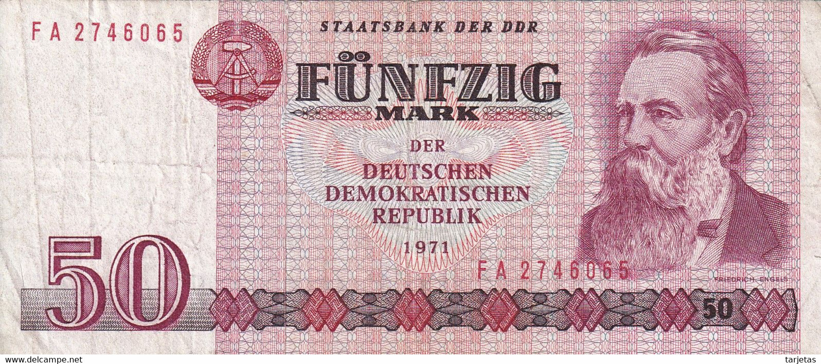 BILLETE DE ALEMANIA DE 50 MARK DEL AÑO 1971  (BANKNOTE) - Other & Unclassified