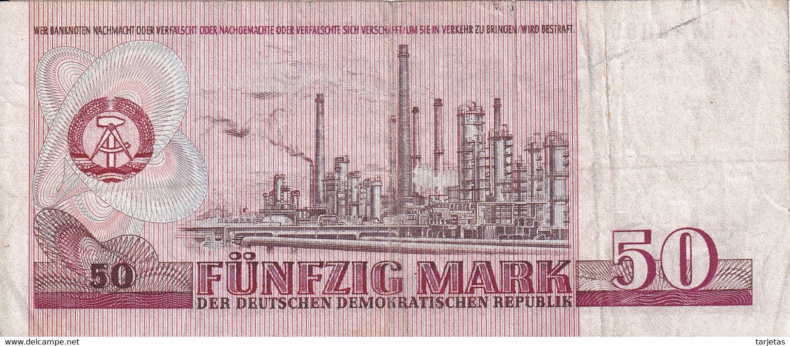 BILLETE DE ALEMANIA DE 50 MARK DEL AÑO 1971  (BANKNOTE) - Sonstige & Ohne Zuordnung