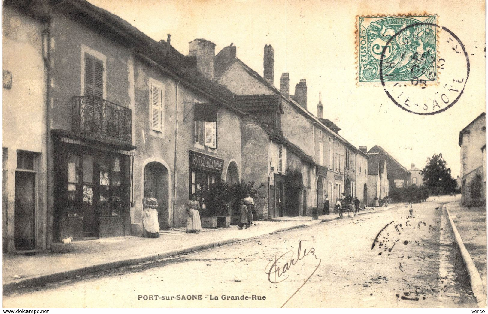 Carte POSTALE  Ancienne De PORT Sur SAONE - Grande Rue - Port-sur-Saône