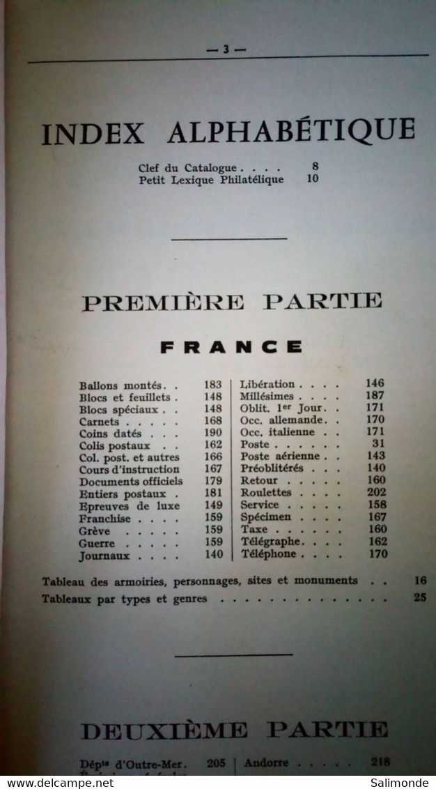 Catalogue Yvert Et Tellier 1981 Tome 1 - Thématiques