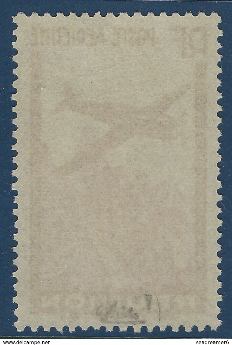 France Colonies Reunion Poste Aérienne N°3a** 6fr65 Variété Sans La Valeur Faciale Fraicheur Postale TTB Signé CALVES - Luftpost