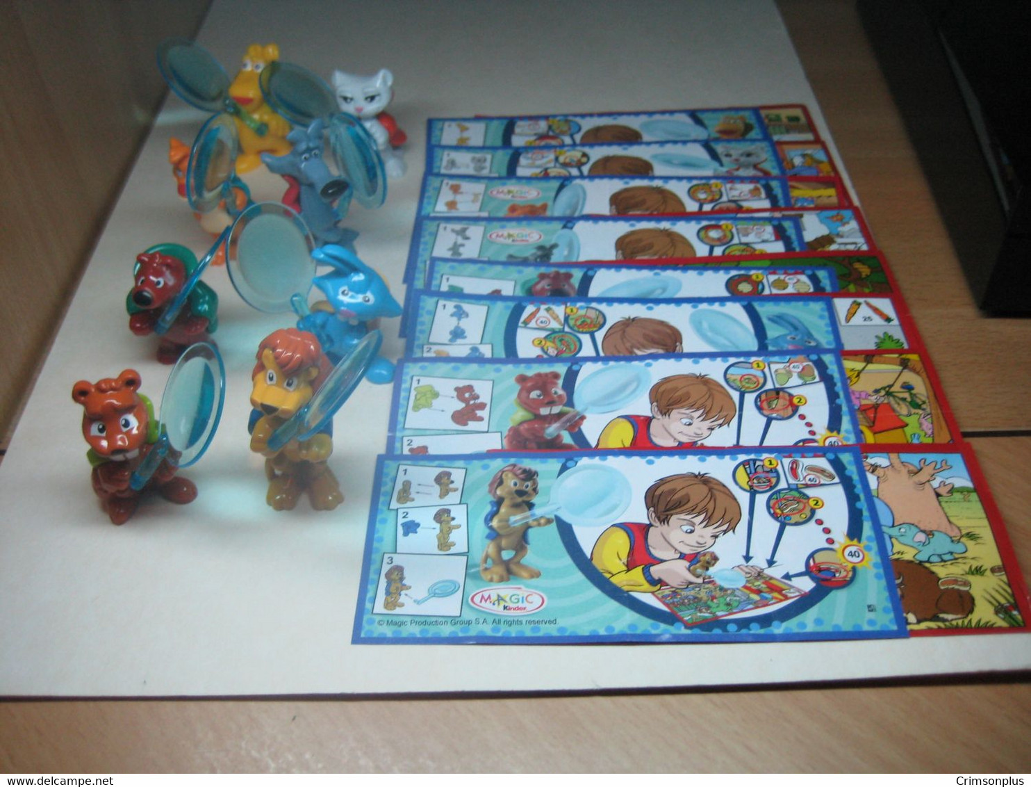 2009 Ferrero - Kinder Surprise DE023 - DE030 - Game - Animal Detectives - Complete Set + 8 BPZ's - Monoblocchi