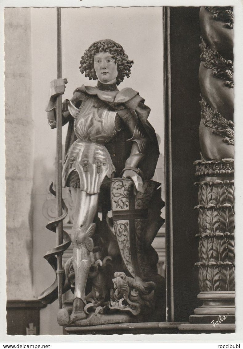 Nördlingen, St. Georgskirche, Holzfigur Am Hochaltar, Bayern - Noerdlingen