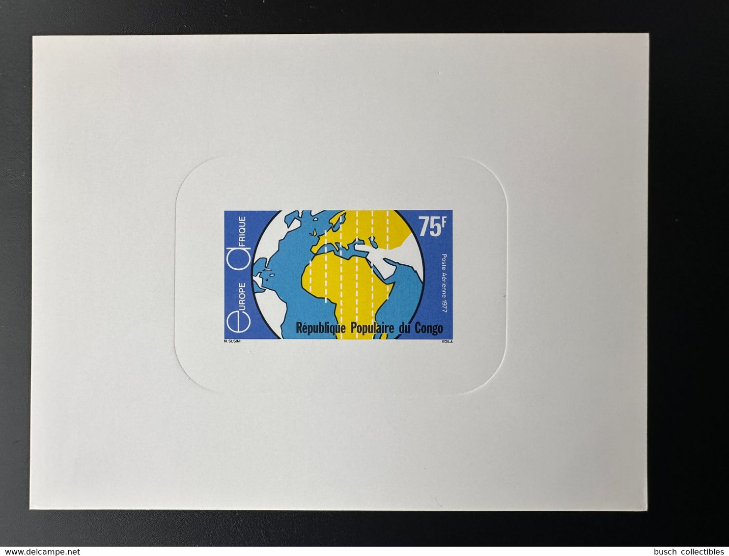 Congo 1977 Mi. 569 Epreuve De Luxe Proof Europe Afrique Europafrique Mape Karte Carte - Mint/hinged