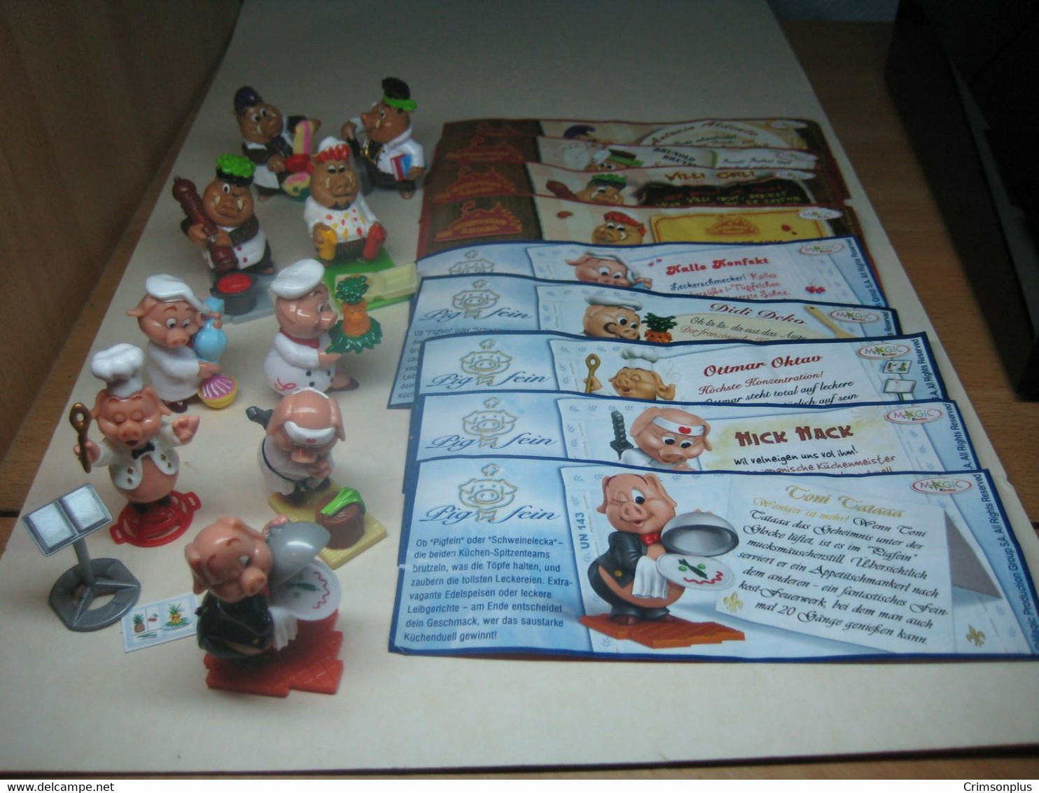 2010 Ferrero - Kinder Surprise -  UN135 - UN143 - Saustark! Duell In Der Küche - Complete Set + 10 BPZ's - Monoblocchi