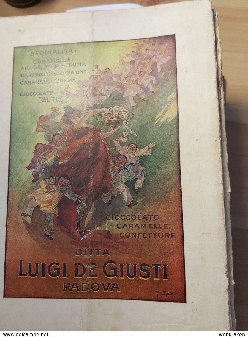 RIVISTA PER RAGAZZI IL GIORNALINO DELLA DOMENICA DI LUIGI BERTELLI VAMBA  ANNO IX NR. XXIV NR. 24 CIOCCOLATO PADOVA - Niños Y Adolescentes