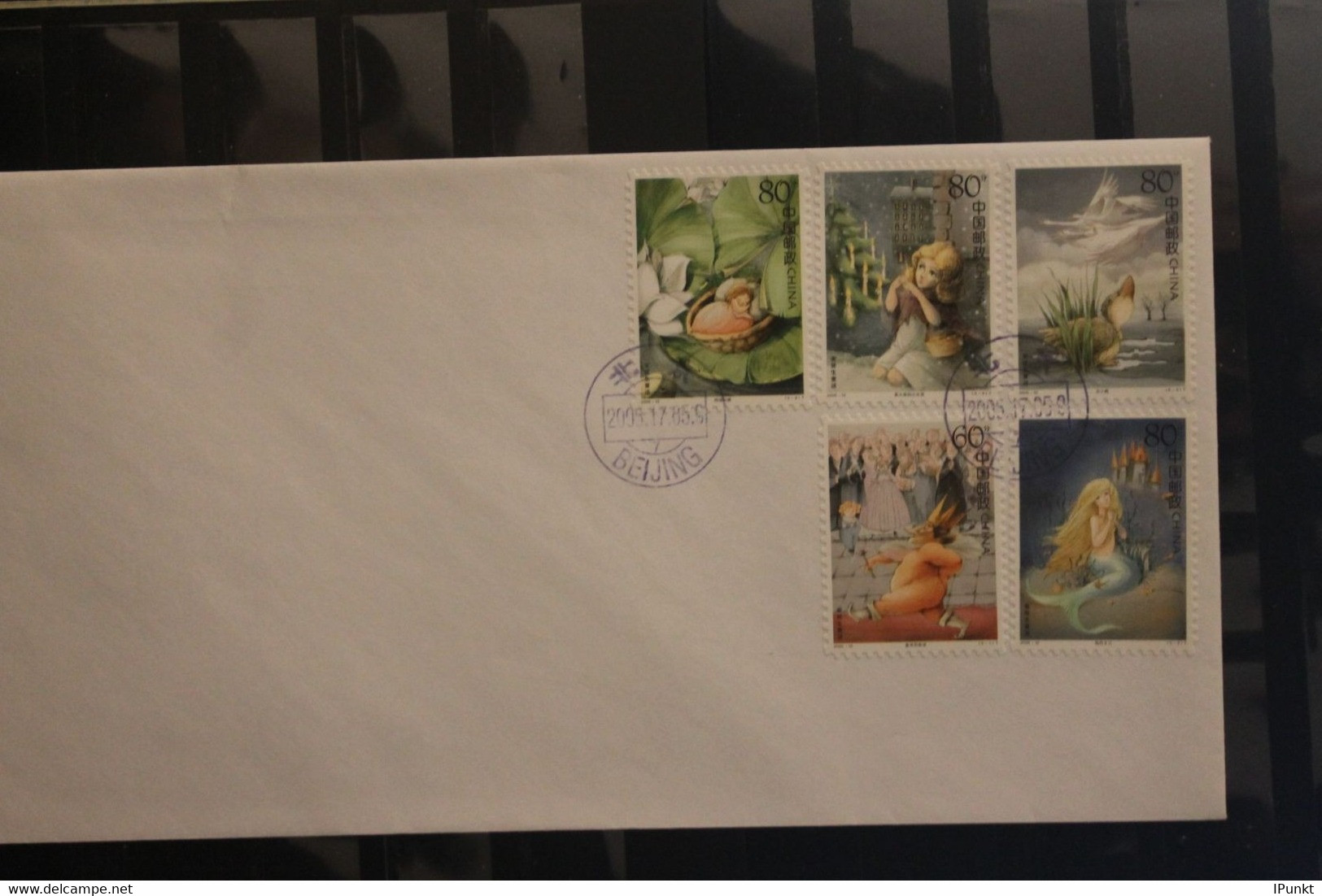 China 2005; Hans-Christian Anderson - Märchen; MiNr. 3639-43;  FDC - 2000-2009