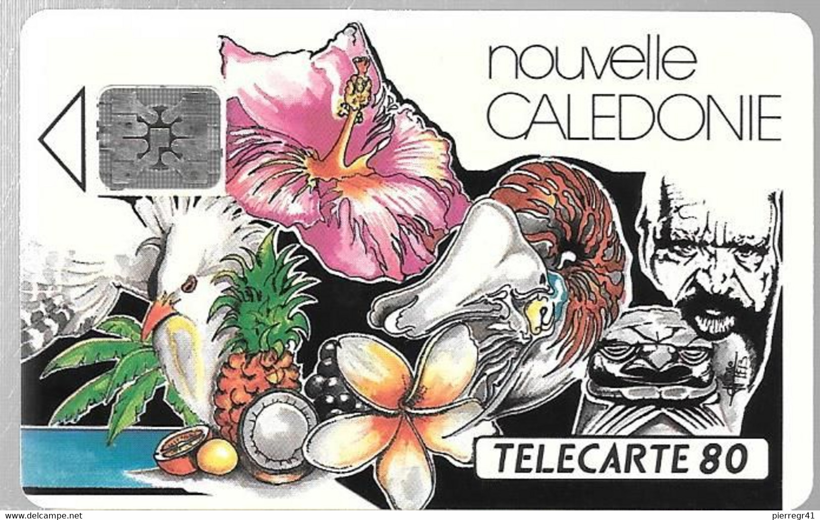 CARTE-PUCE-NOUVELLE-CALEDONIE-80U-NC7 -SC4-11/92-MOZAIQUE-V° N°Ge 43980-UTIL ISEE-TBE- - Nouvelle-Calédonie