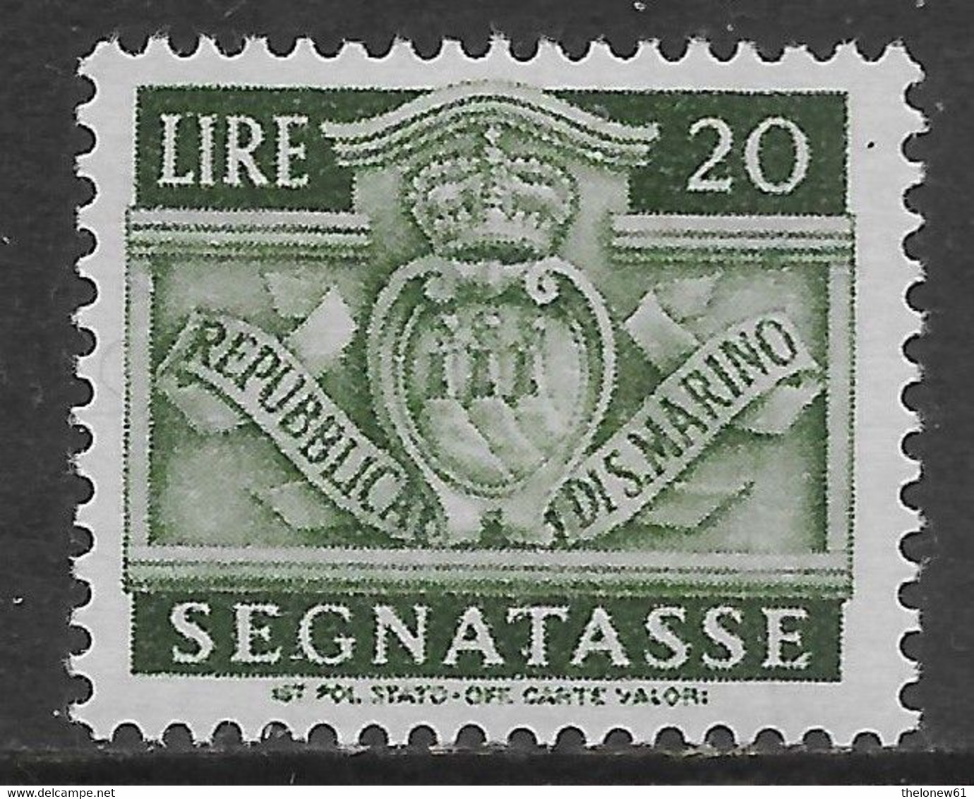 San Marino 1945 Segnatasse Stemma L20 Sa N.S78 Nuovo MH * - Postage Due