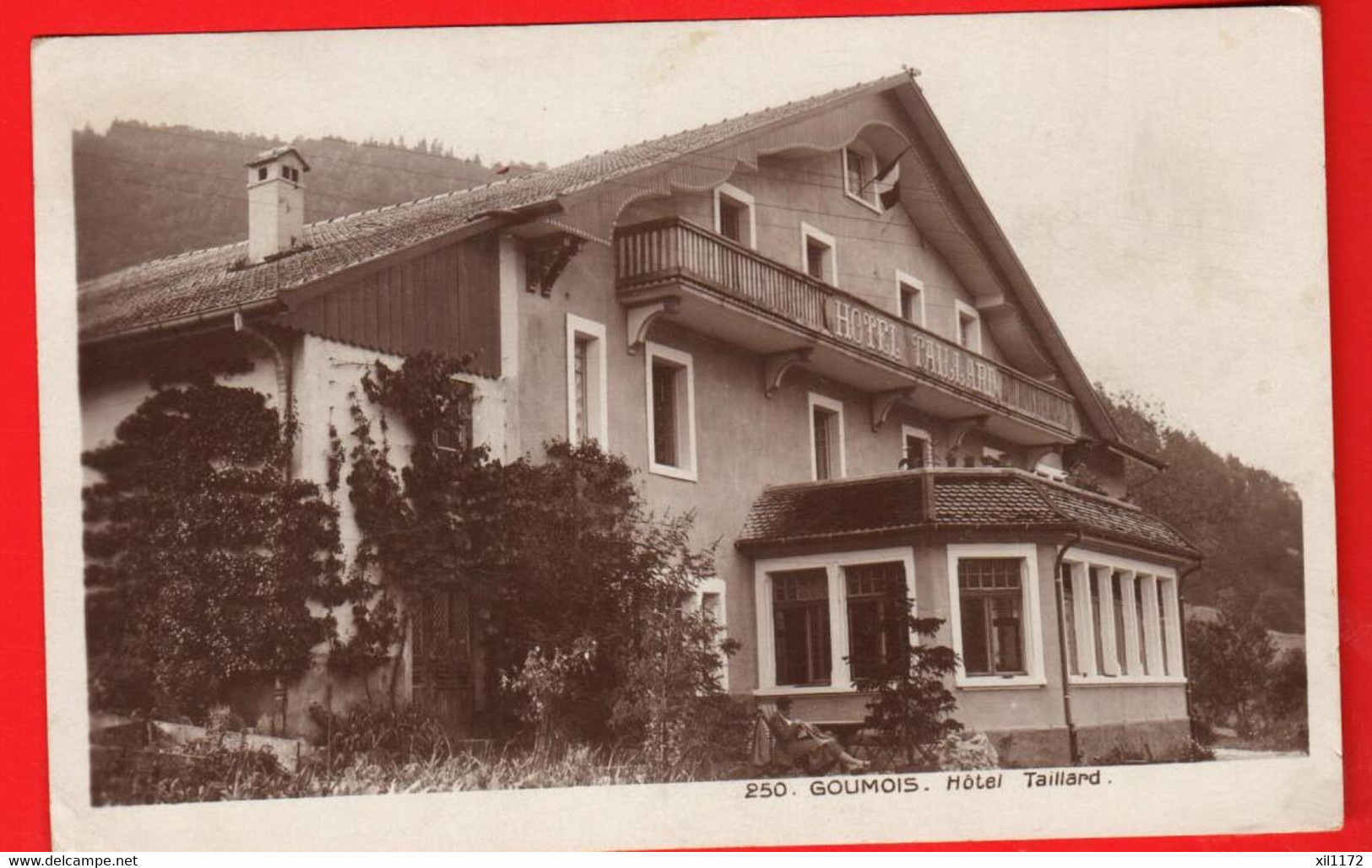 DAJ-10 Goumois France Hotel Taillard. Circulé 1931 Vers Le Haut-Rhin. Chatelain 250 - Goumois