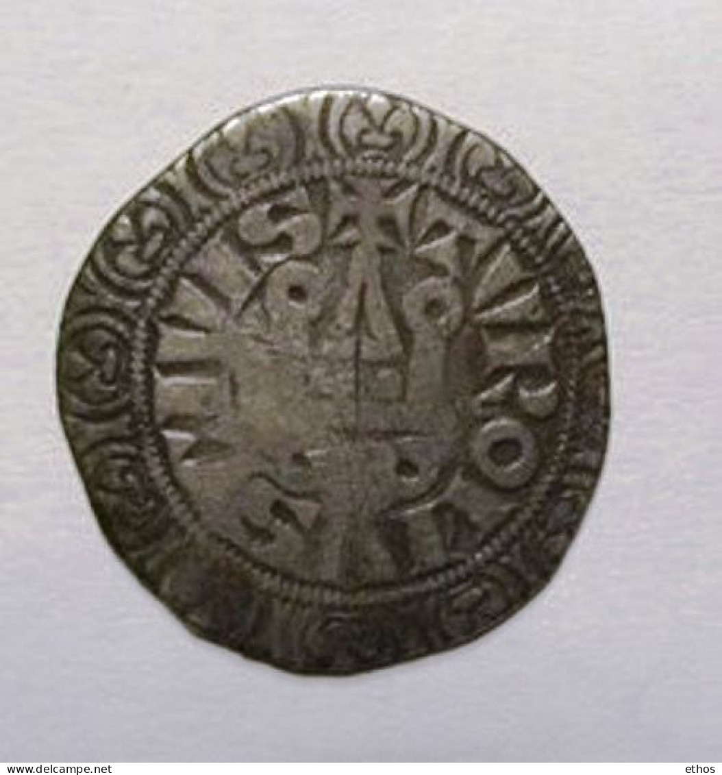 Philippe IV Maille Blanche Tournois à L'O Rond (1285-1314) - 1285-1314 Philipp IV Der Schöne