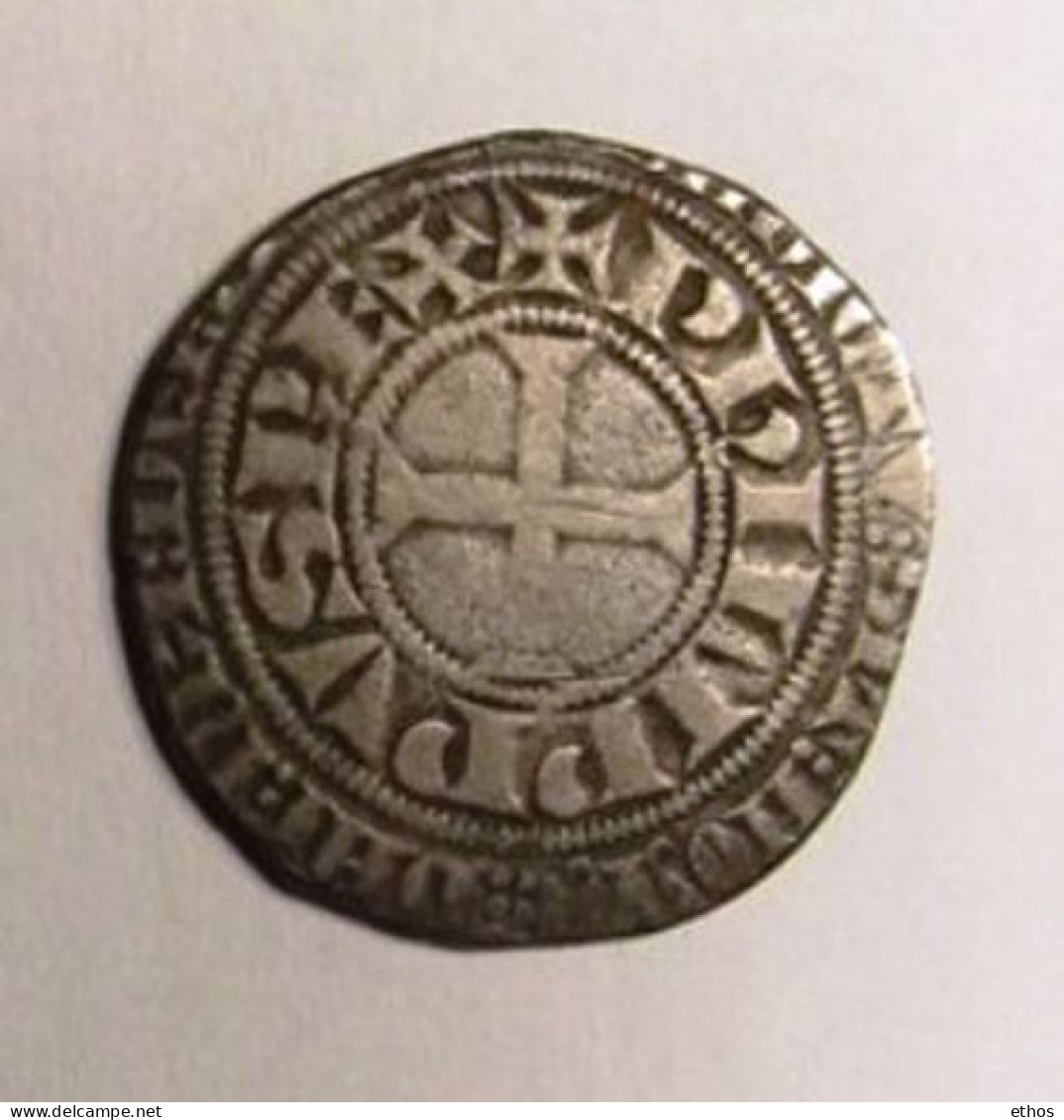 Philippe IV Maille Blanche Tournois à L'O Rond (1285-1314) - 1285-1314 Philipp IV Der Schöne