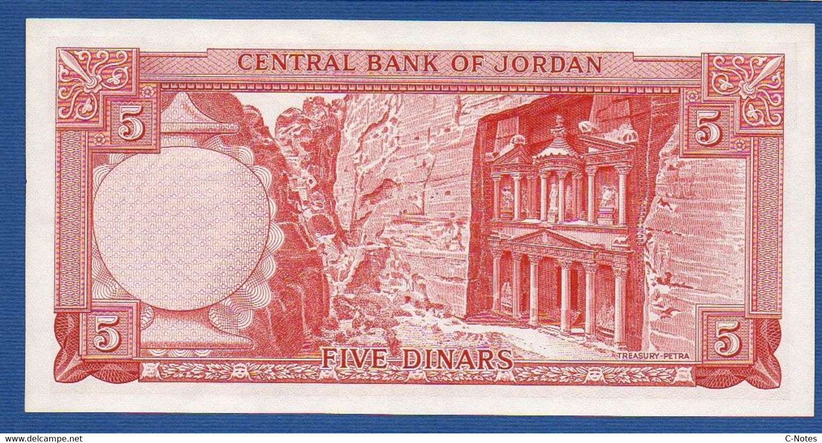 JORDAN - P.15b – 5 Dinars ND (1959-1974) UNC, Serial/n See Photos - Jordanien