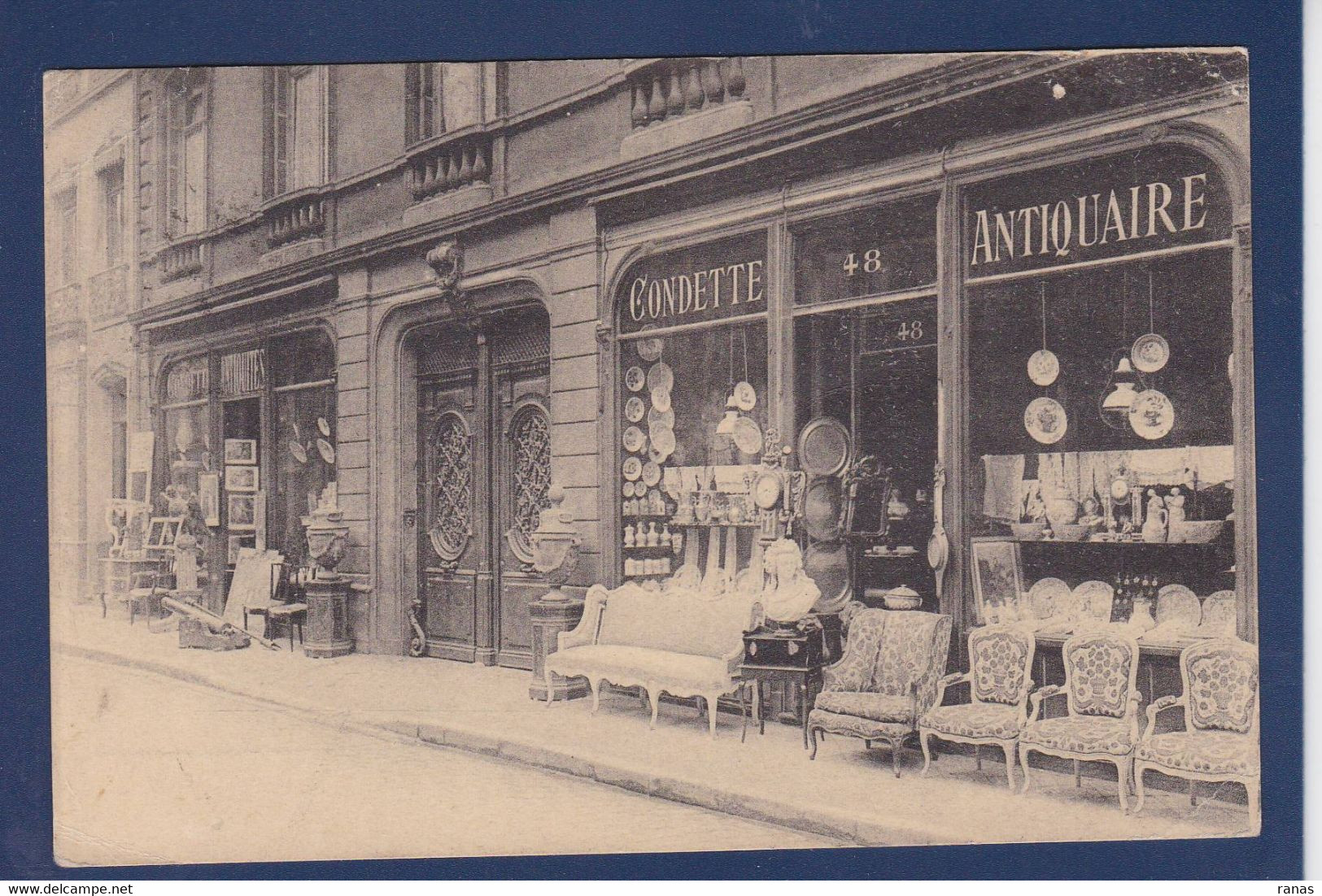 CPA [62] Pas De Calais > Boulogne Sur Mer Commerce Shop Antiquaire Circulé - Boulogne Sur Mer