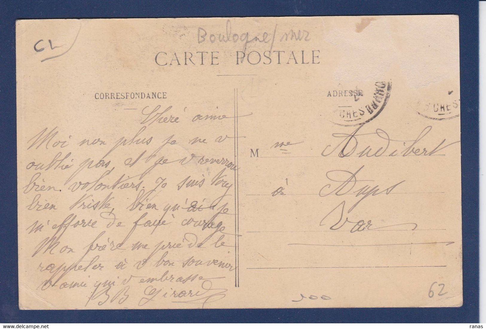 CPA [62] Pas De Calais > Boulogne Sur Mer Commerce Shop Antiquaire Circulé - Boulogne Sur Mer