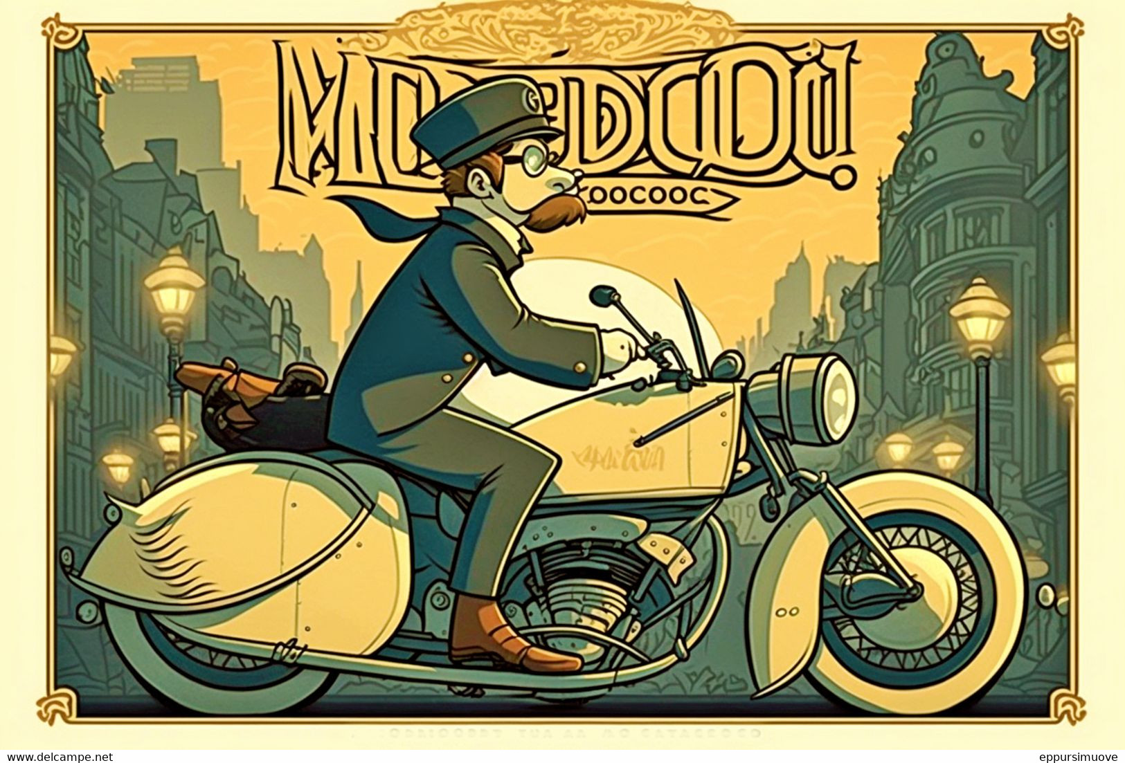 Vue D’artiste. Moto Guzzi Customisée. Edition Limitée - Comics 5704aac - Hedendaagse Kunst