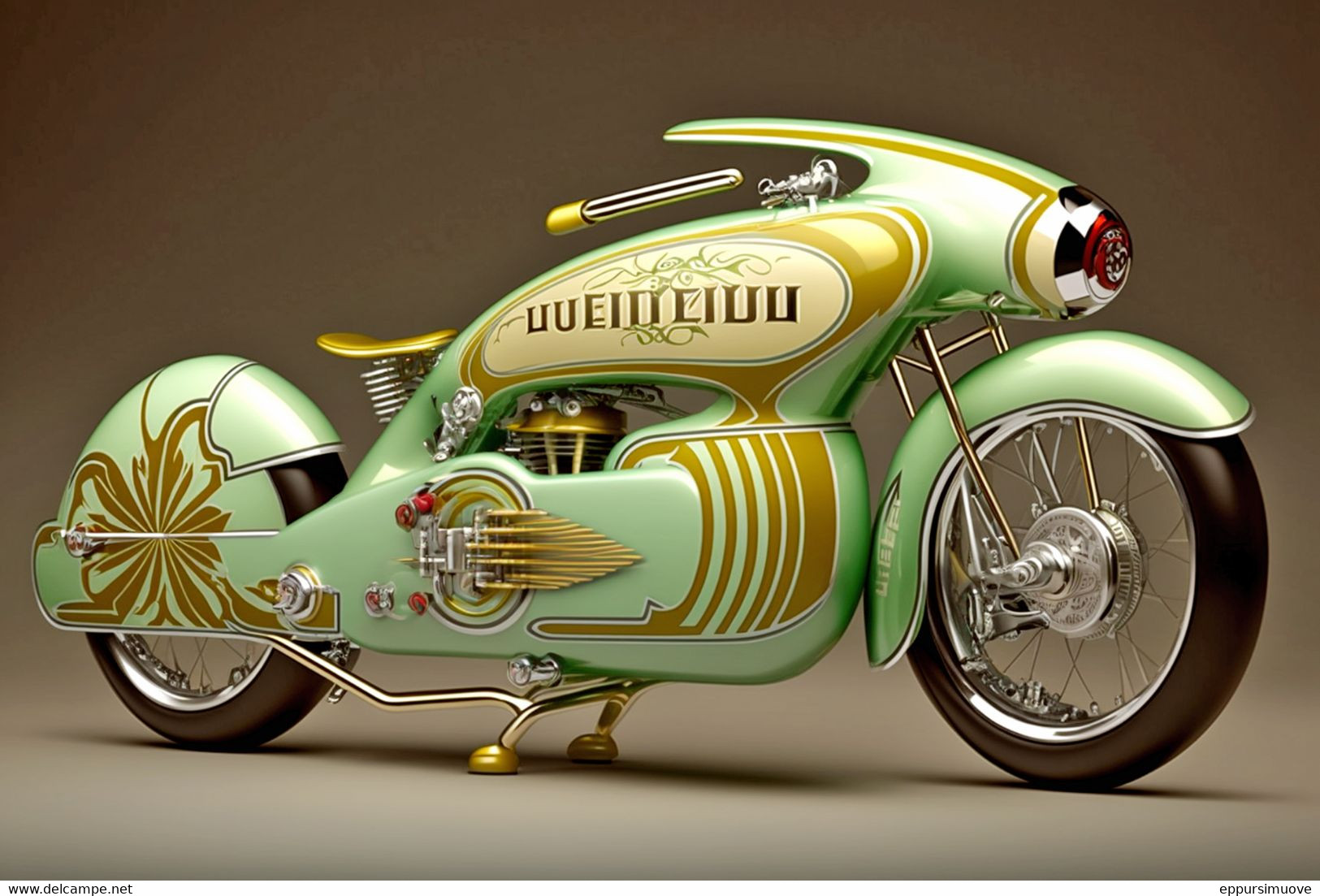 Vue D’artiste. Moto Guzzi Customisée Hybrid Grasshopper Special Edition. Edition Limitée - B3c9 - Contemporary Art