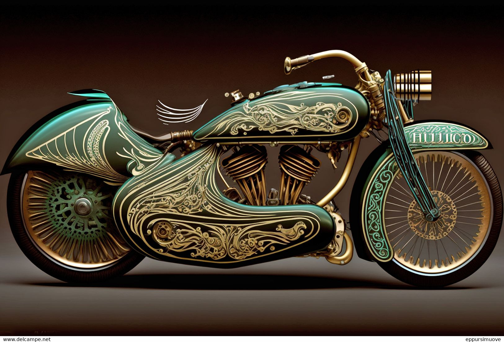 Vue D’artiste. Moto Guzzi Customisée Hybrid Grasshopper Special Edition. Edition Limitée - Ad18 - Contemporary Art