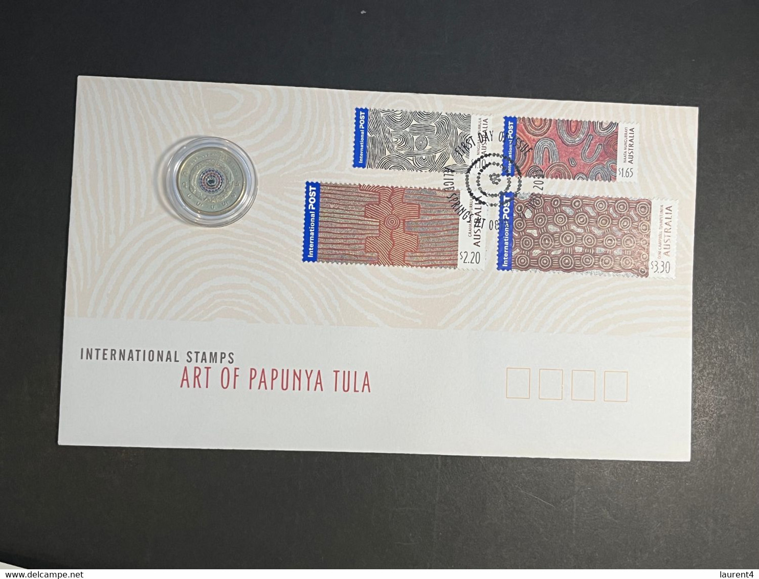 (1 Oø 5 A) Indigenous Australians, Long Standing Tradition Of Serving In Military (2021 $ 2.00 Coin) Art Of Papunya FDC - 2 Dollars