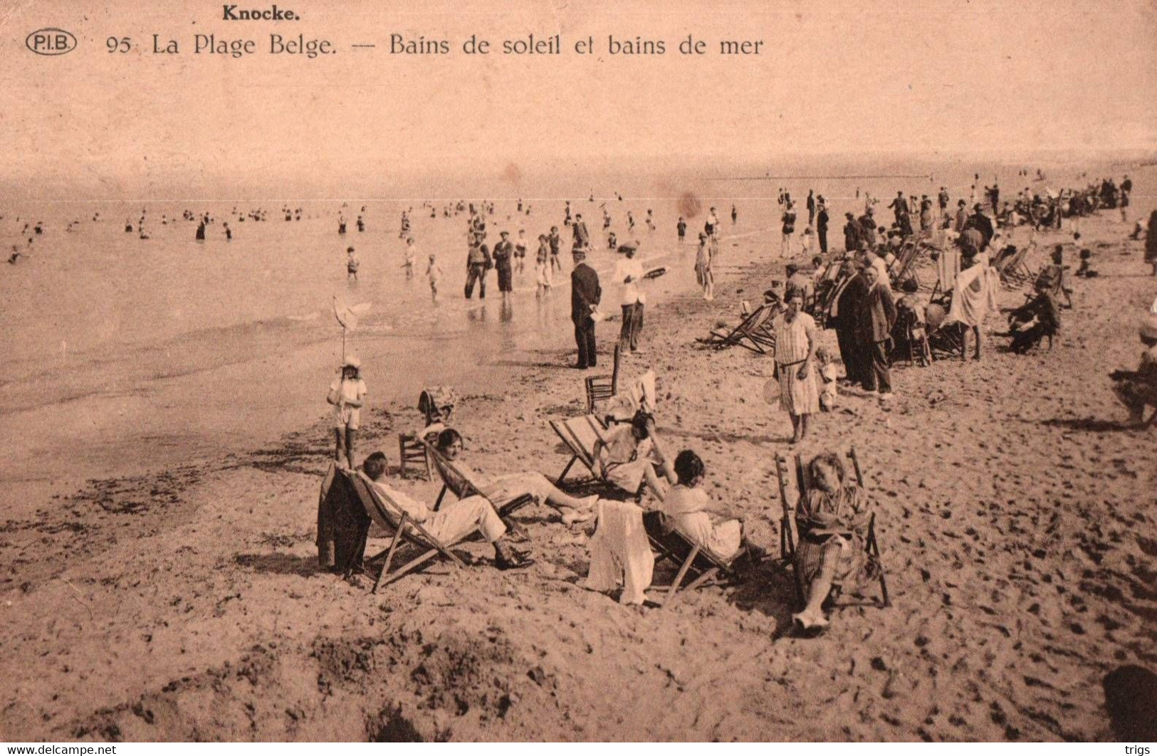 Knocke - La Plage Belge, Bains De Soleil Et Bans De Mer - Knokke