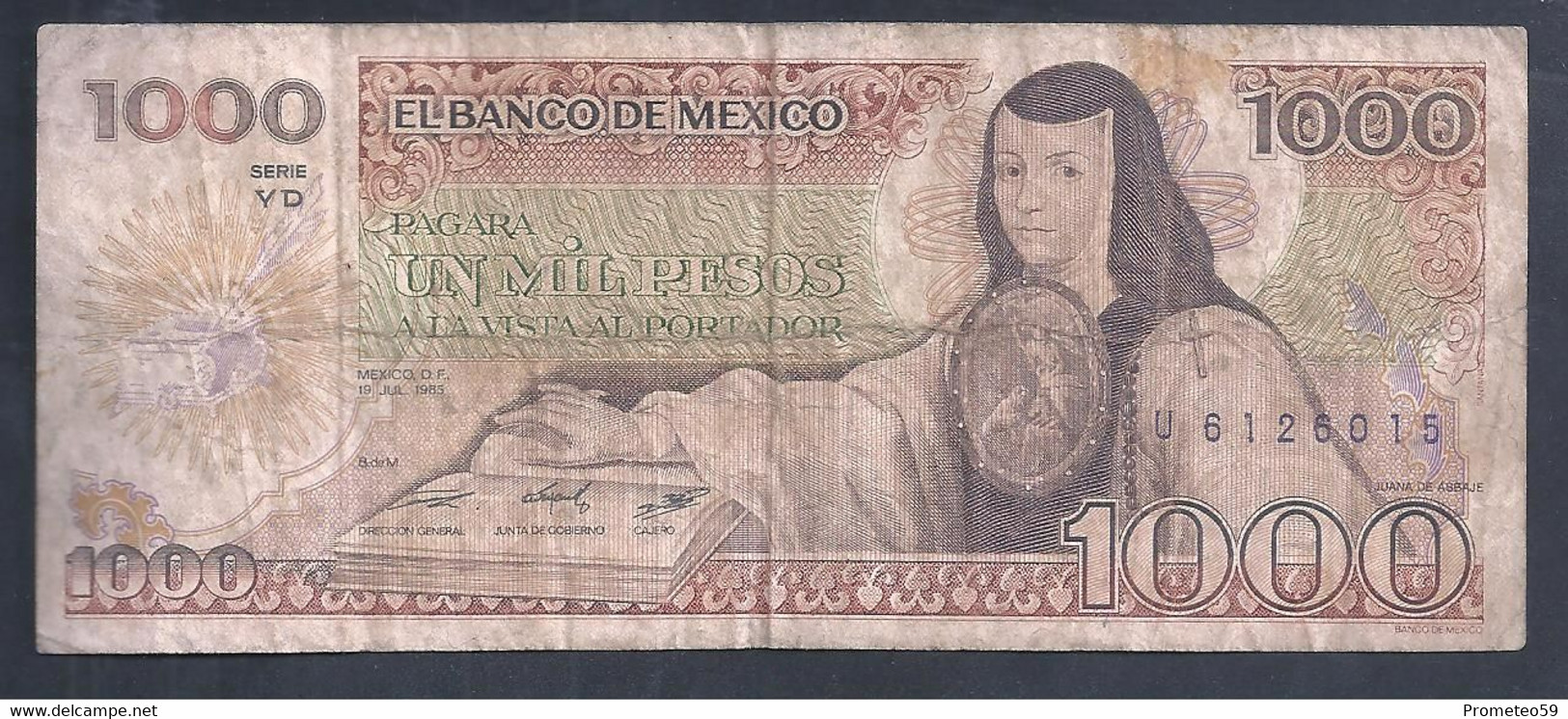 México – Billete Banknote De 1.000 Pesos – Año 1985 - Mexico