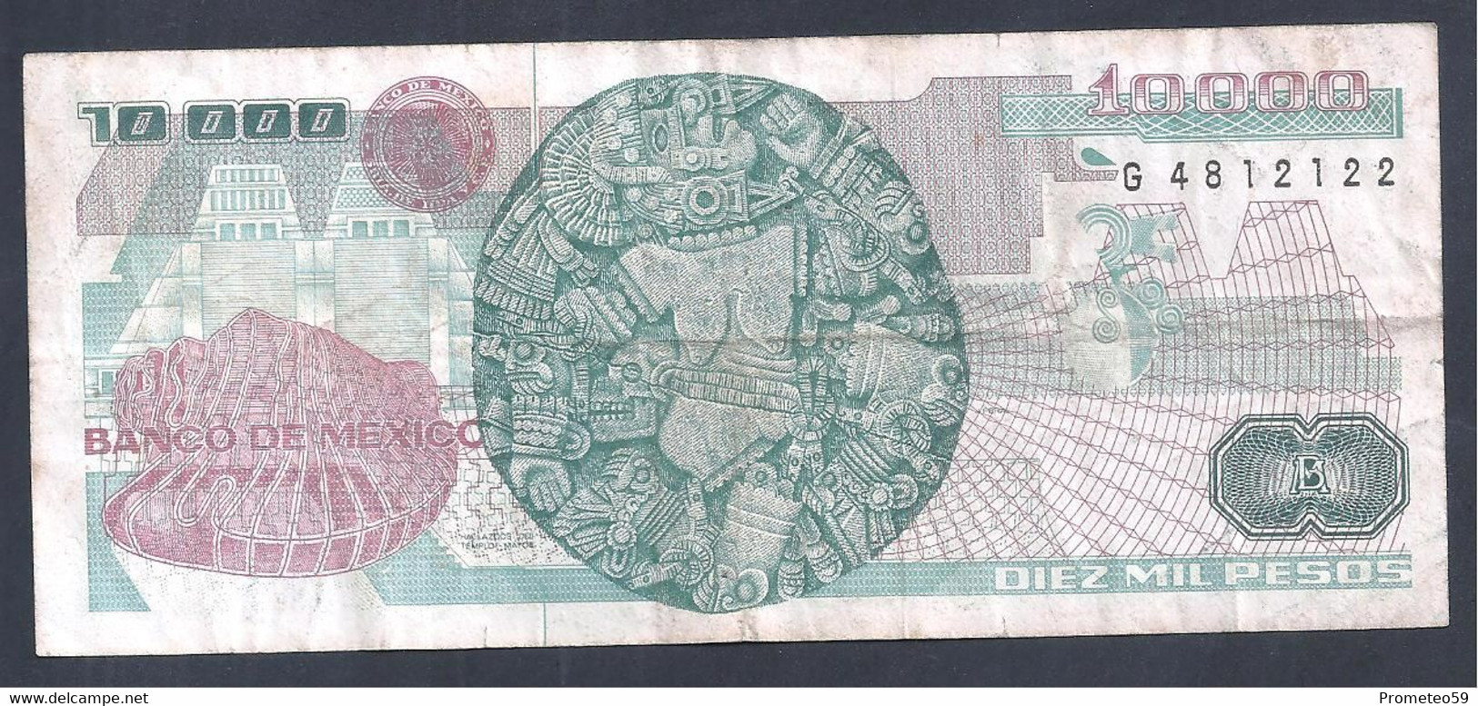 México – Billete Banknote De 10.000 Pesos – Año 1989 - Mexico