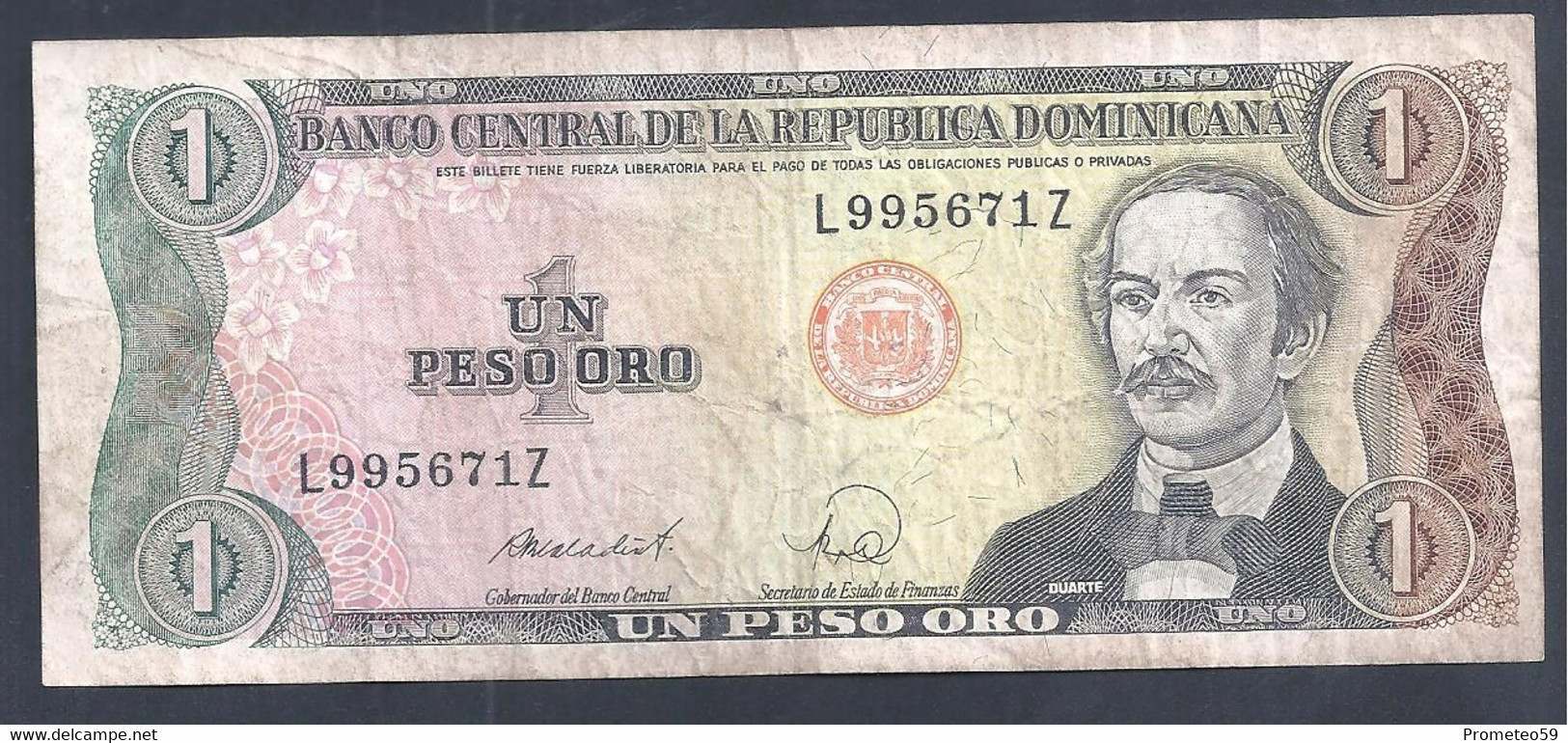 República Dominicana – Billete Banknote De 1 Peso – Año 1988 - Dominicana