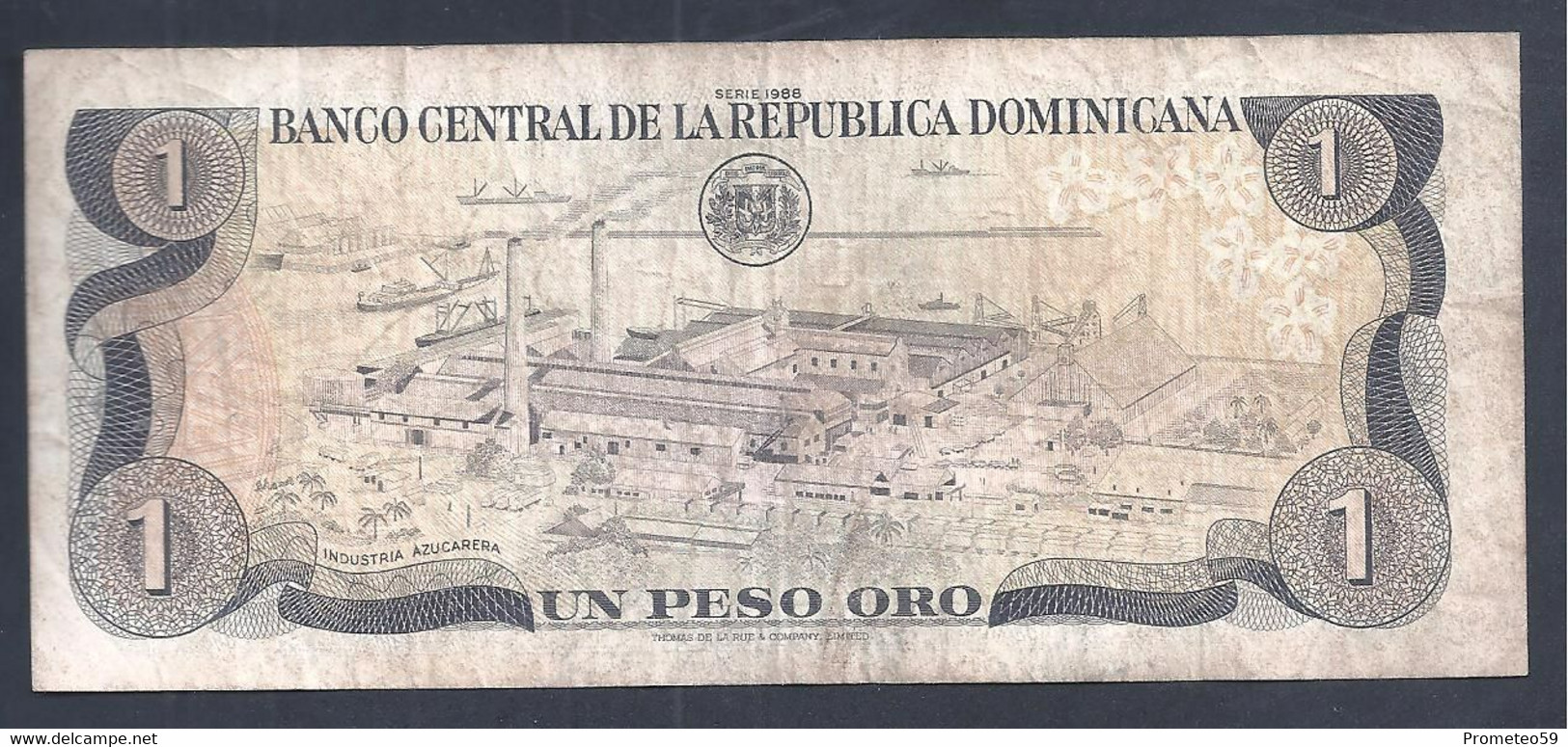 República Dominicana – Billete Banknote De 1 Peso – Año 1988 - Dominicana