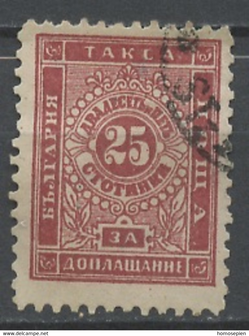 Bulgarie - Bulgarien - Bulgaria Taxe 1887 Y&T N°T8 - Michel N°P8 (o) - 25c Chiffre - Portomarken