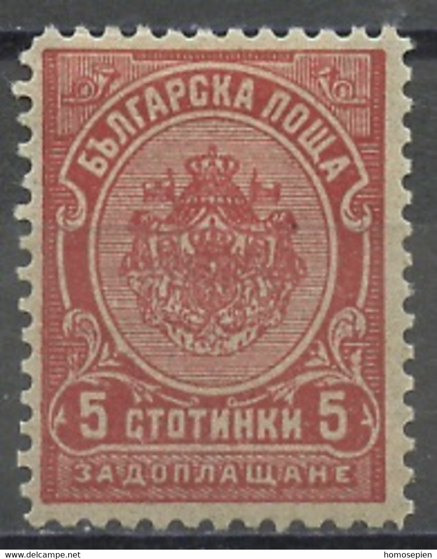 Bulgarie - Bulgarien - Bulgaria Taxe 1901-04 Y&T N°T16 - Michel N°P16 * - 5s Chiffre - Postage Due